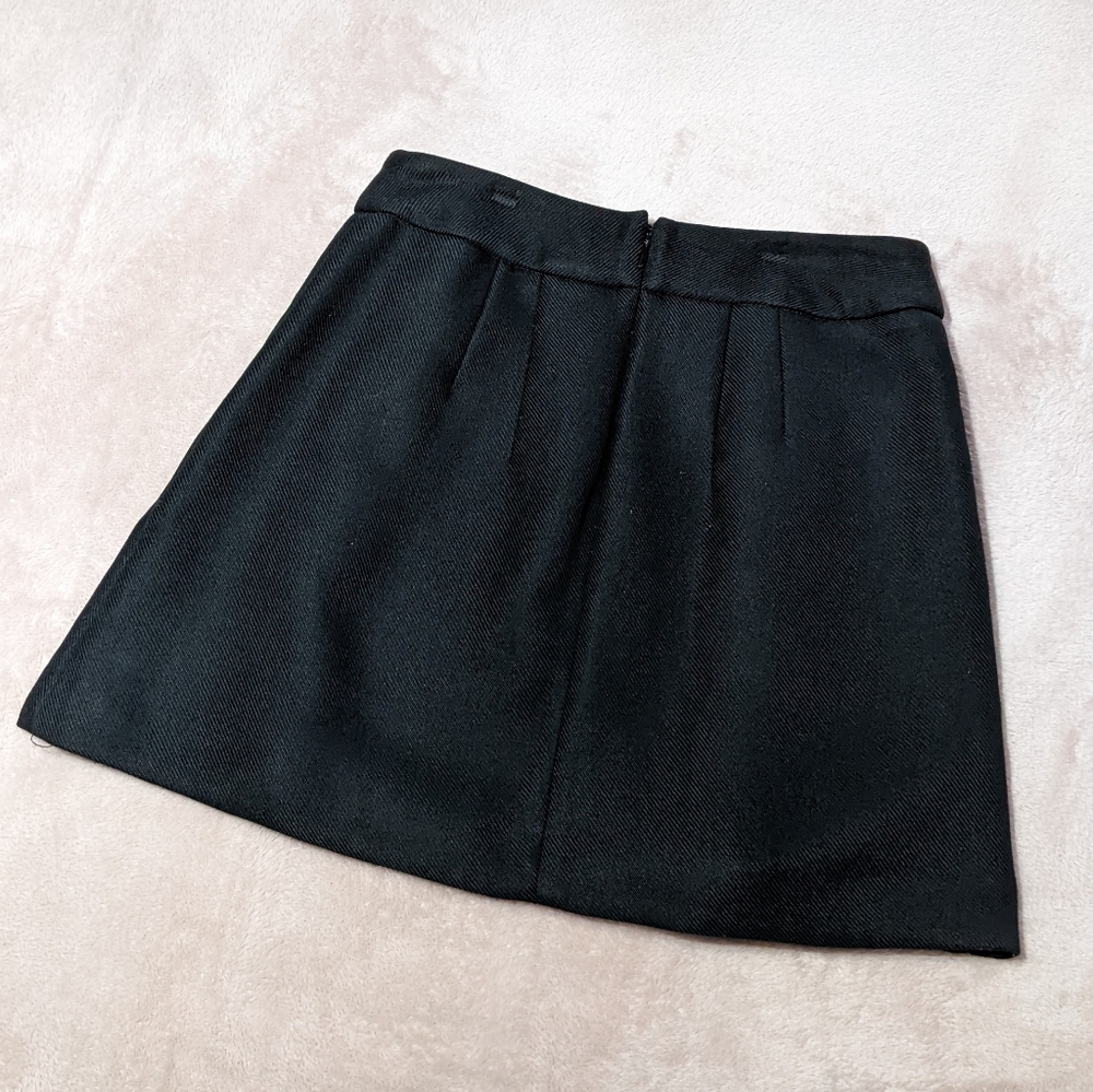 Express Mini Button Front Skirt - Picture 2 of 4